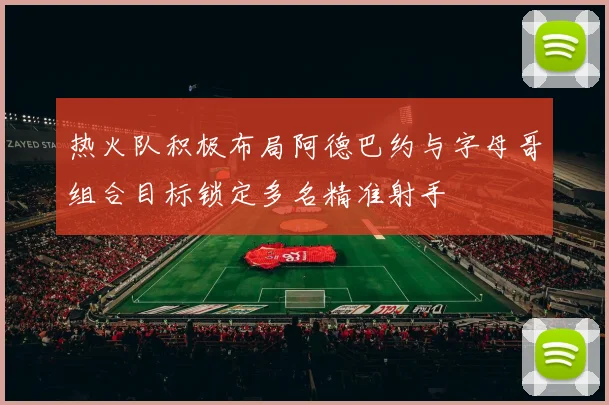 热火队积极布局阿德巴约与字母哥组合目标锁定多名精准射手